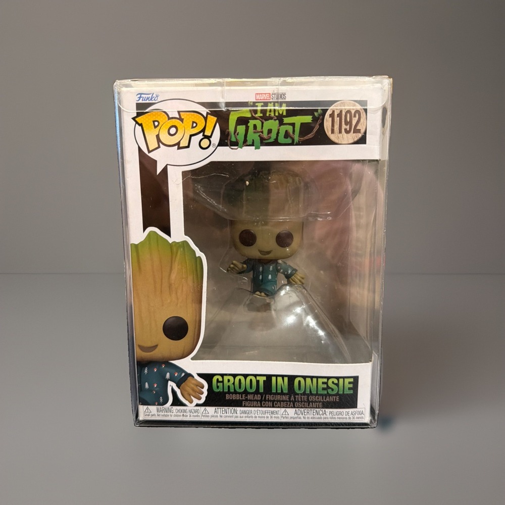 Funko Pop! Vinyl Marvel Groot in Onesie #1192 Vaulted Figure Protective Case